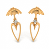 14KT (585) Yellow Gold Stud Earrings for Women