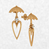 14KT (585) Yellow Gold Stud Earrings for Women