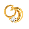 14KT Impeccably Designed Stone Studded Gold Nose Pin For You