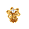 14KT Gold Floral Nose Ring 