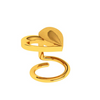 14KT Heart Shape Gold Nose Stud for Girls