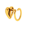 14KT Heart Shape Gold Nose Stud for Girls