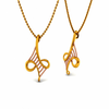 14KT (585) Yellow Gold Pendant for Women