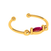 14K Classic Pink Stone Clip-On Nose Ring