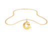 Elegant Yellow 14K Gold Pendant with Classy Diamonds