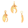 Birdie Red Stone 14K Gold Pendant