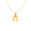 Birdie Red Stone 14K Gold Pendant