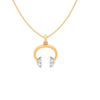 Over The Head 14K Gold Pendant for Female