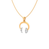 Over The Head 14K Gold Pendant for Female