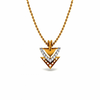 14KT (585) Yellow Gold and Diamond Pendant for Women