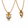 14KT (585) Yellow Gold and Diamond Pendant for Women