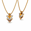 14KT (585) Yellow Gold and Diamond Pendant for Women