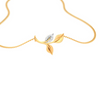 Petal Motif 14K Gold Pendant