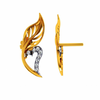 14KT (585) Yellow Gold and Diamond Earrings for Women