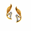 14KT (585) Yellow Gold and Diamond Earrings for Women