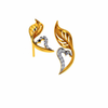 14KT (585) Yellow Gold and Diamond Earrings for Women