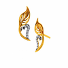 14KT (585) Yellow Gold and Diamond Earrings for Women