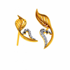 14KT (585) Yellow Gold and Diamond Earrings for Women