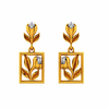 14KT (585) Yellow Gold and Diamond Earrings for Women