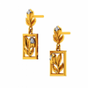 14KT (585) Yellow Gold and Diamond Earrings for Women