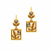 14KT (585) Yellow Gold and Diamond Earrings for Women