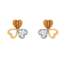 14KT Exclusive Gold Earring Design With Stone for Every Purpose