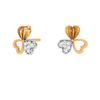 14KT Exclusive Gold Earring Design With Stone for Every Purpose