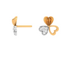 14KT Exclusive Gold Earring Design With Stone for Every Purpose