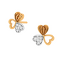 14KT Exclusive Gold Earring Design With Stone for Every Purpose