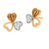 14KT Exclusive Gold Earring Design With Stone for Every Purpose