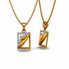 14KT (585) Yellow Gold and Diamond Pendant for Women