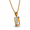 14KT (585) Yellow Gold and Diamond Pendant for Women