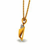 14KT (585) Yellow Gold and Diamond Pendant for Women