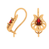 Leafy affair gold earrings