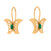 Beguiling Butterfly Pattern Gold Earrings 