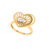 Heart Shaped Unique Gold Rings For Women 