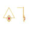 Triangle Shaped Gold Earring Design For You