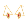 Triangle Shaped Gold Earring Design For You