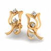 14KT (585) Yellow Gold Stud Earrings for Women