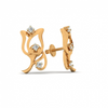 14KT (585) Yellow Gold Stud Earrings for Women