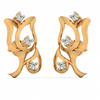 14KT (585) Yellow Gold Stud Earrings for Women