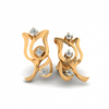 14KT (585) Yellow Gold Stud Earrings for Women