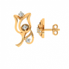 14KT (585) Yellow Gold Stud Earrings for Women