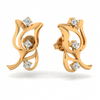 14KT (585) Yellow Gold Stud Earrings for Women