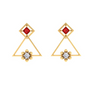 Fashionable Gold Earrings