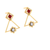 Fashionable Gold Earrings