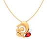 14K Unique  Ganesh Gold Pendant For Women