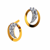 14KT (585) Yellow Gold and Diamond Earrings for Women