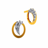 14KT (585) Yellow Gold and Diamond Earrings for Women