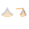 14KT Triangle Shaped Gold Earrings